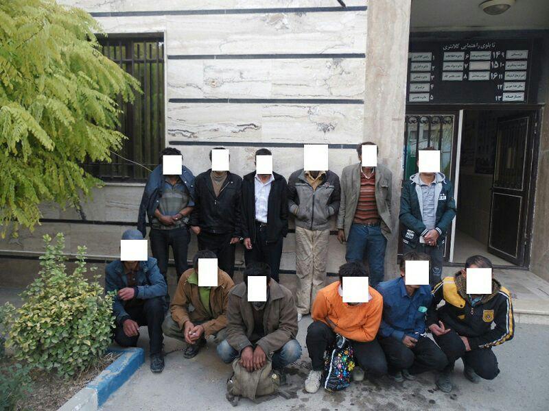 دستگیری ۳۱ سارق و جمع آوری۳۰ معتاد کارتن خواب در شهریار