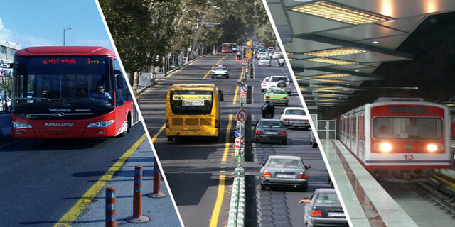 افزایش کرایه تاکسی، اتوبوس و مترو از ابتدای اردیبهشت